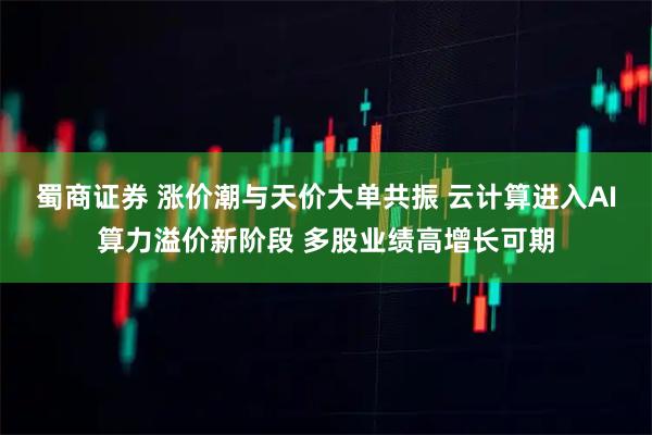 蜀商证券 涨价潮与天价大单共振 云计算进入AI算力溢价新阶段 多股业绩高增长可期
