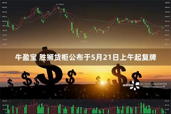 牛盈宝 胜狮货柜公布于5月21日上午起复牌